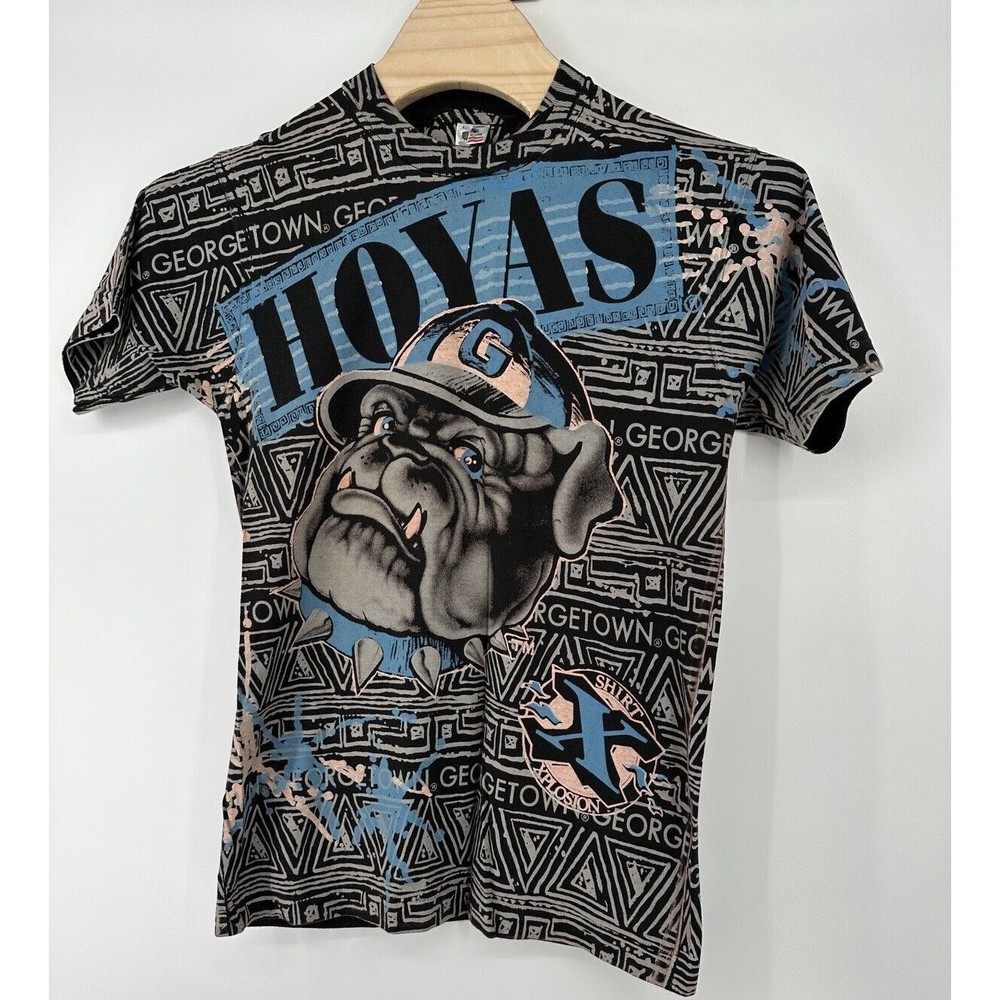Vintage single stitch georgetown hoyas t shirt Oliver print L